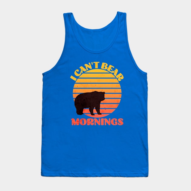 I Can't Bear Mornings Tank Top by The Jackalope Clothing Co.